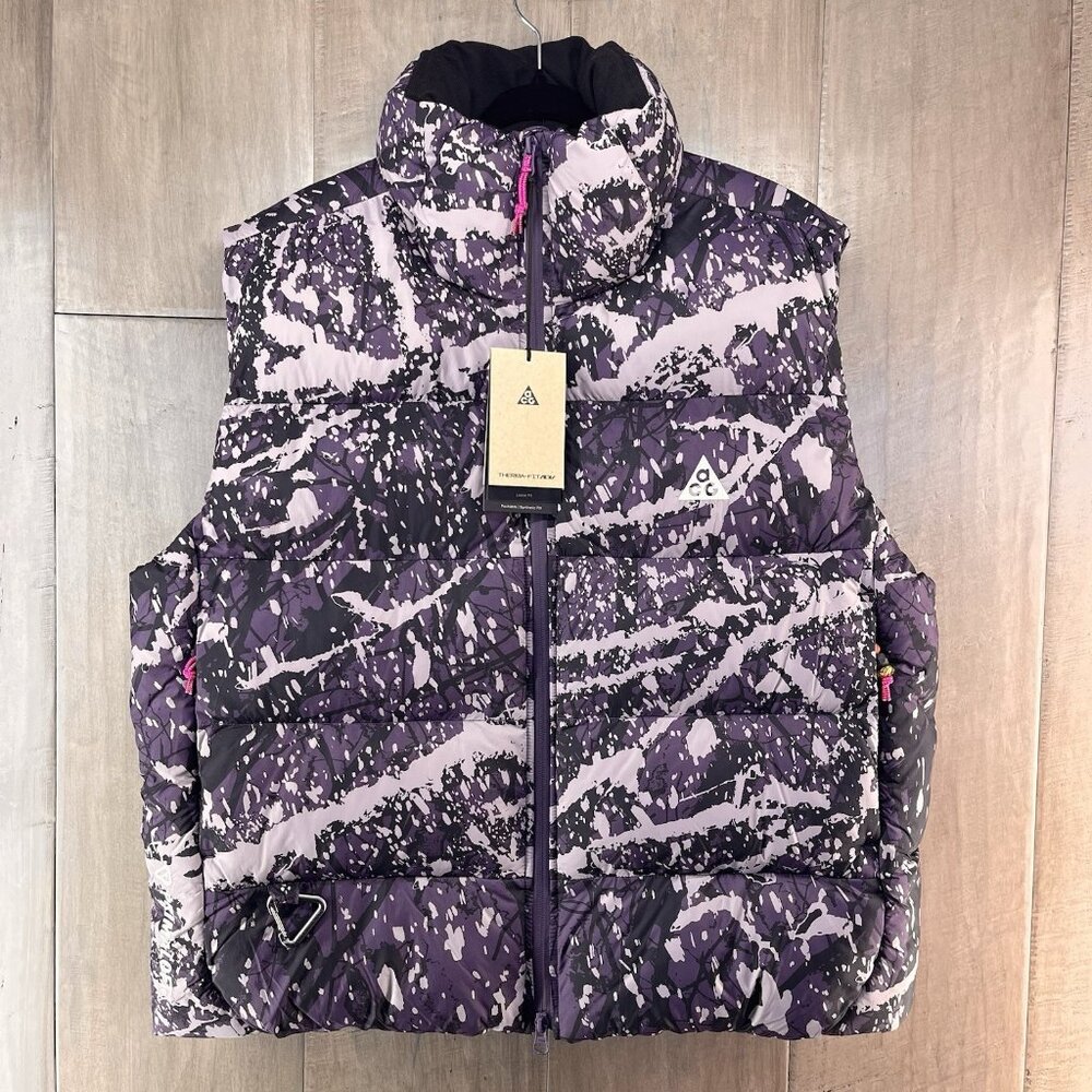 Nike ACG Therma-Fit ADV Lunar Lake Puffer Vest Purple Women's Large FV7331-573